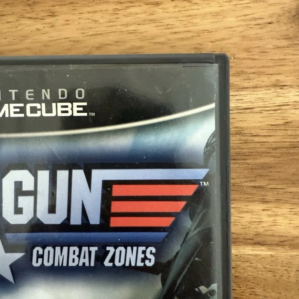 Top Gun: Combat Zones BOX ONLY (Nintendo GameCube, 2002) COVER HAS WATER DAMAGE!